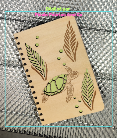 Carnet A5 Tortue qui nage 15€