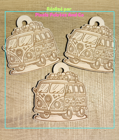 Pendentif grande taille Camper pour rétroviseur