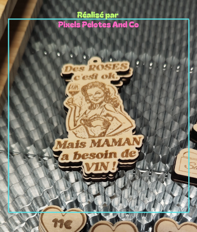 Porte-clés avec proverbe humour 3€